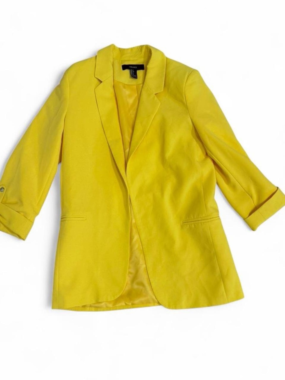 Forever 21 Yellow Women's Blazer Jacket
